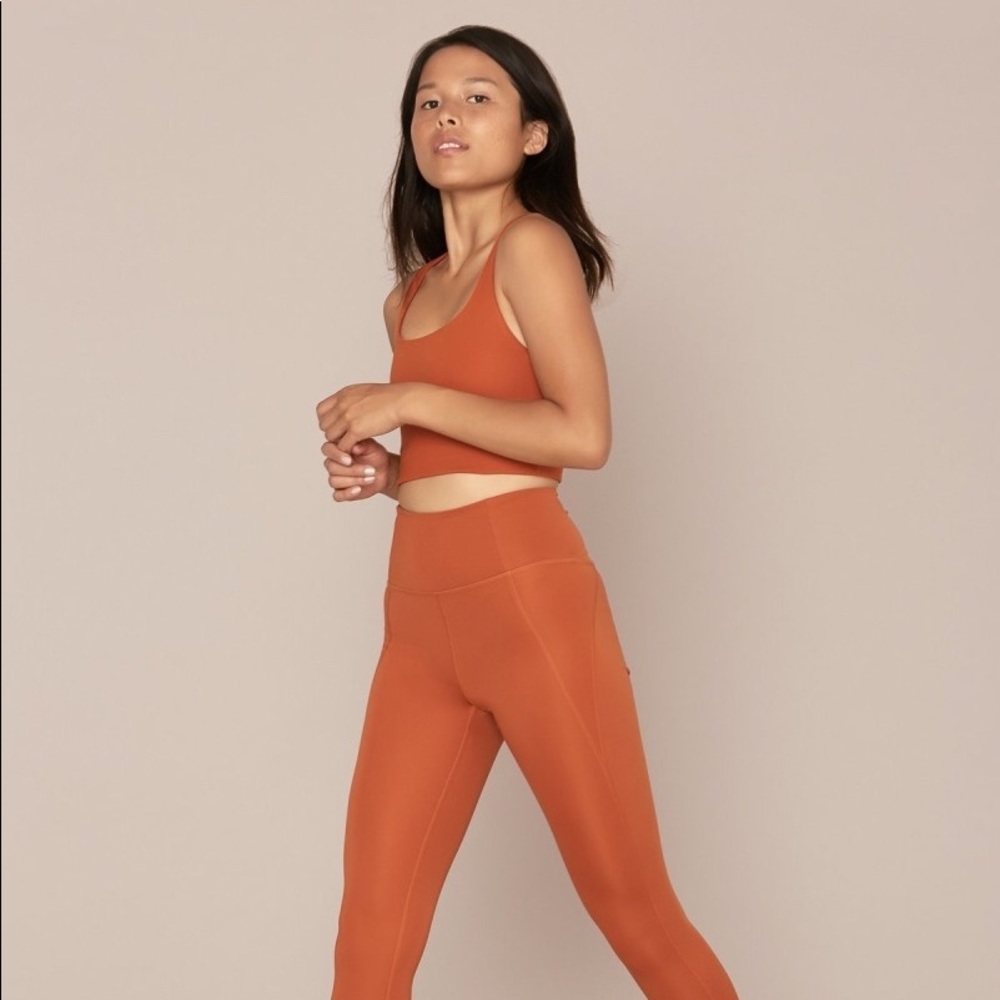 Girlfriend Collective Leggings and Sports Bra Set